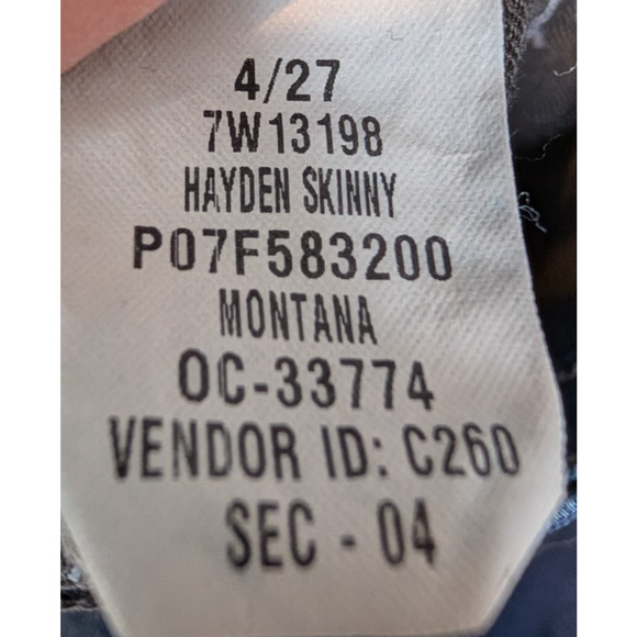 Lucky Brand Womens Hayden Skinny Ankle Montana Dark‎ Wash High Rise Jeans 4/27 - Picture 11 of 12